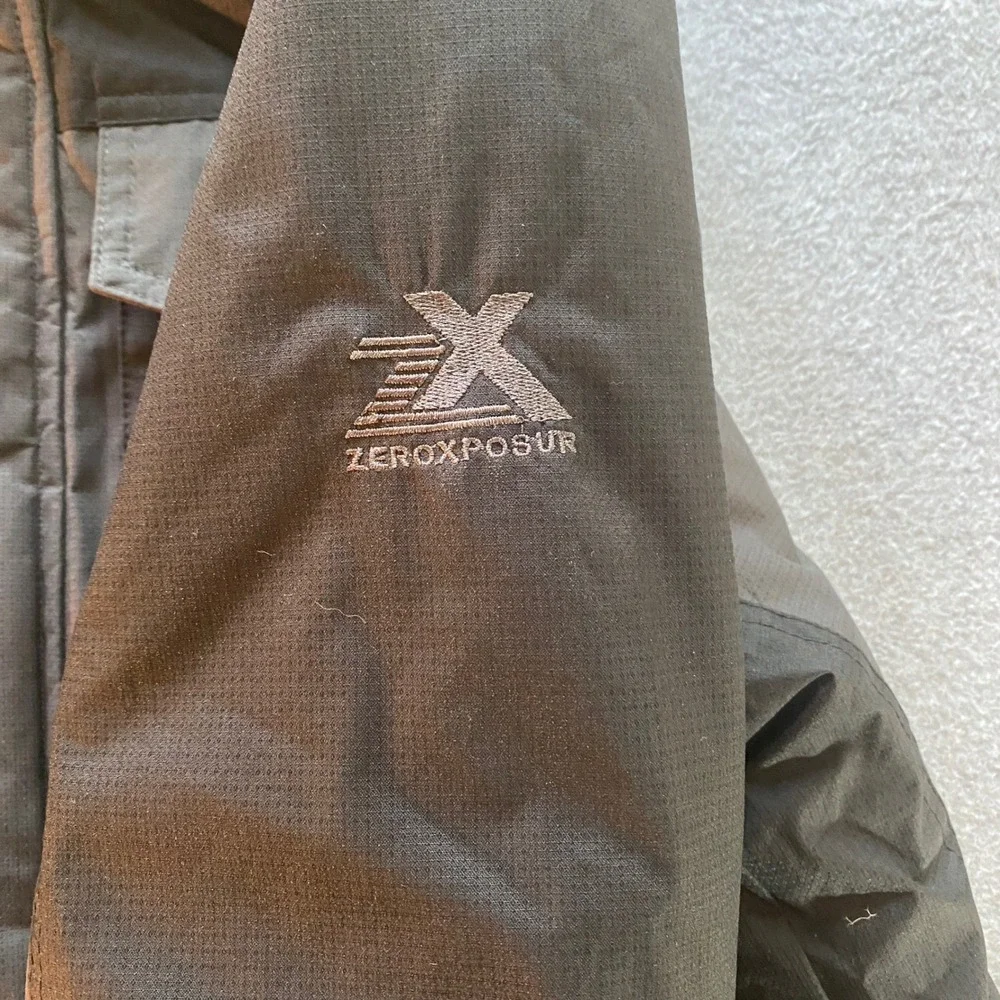 Zeroxposur 3-in-1 Systems Jacket Mens Medium Grey Black ThermoCloud Hooded Coat